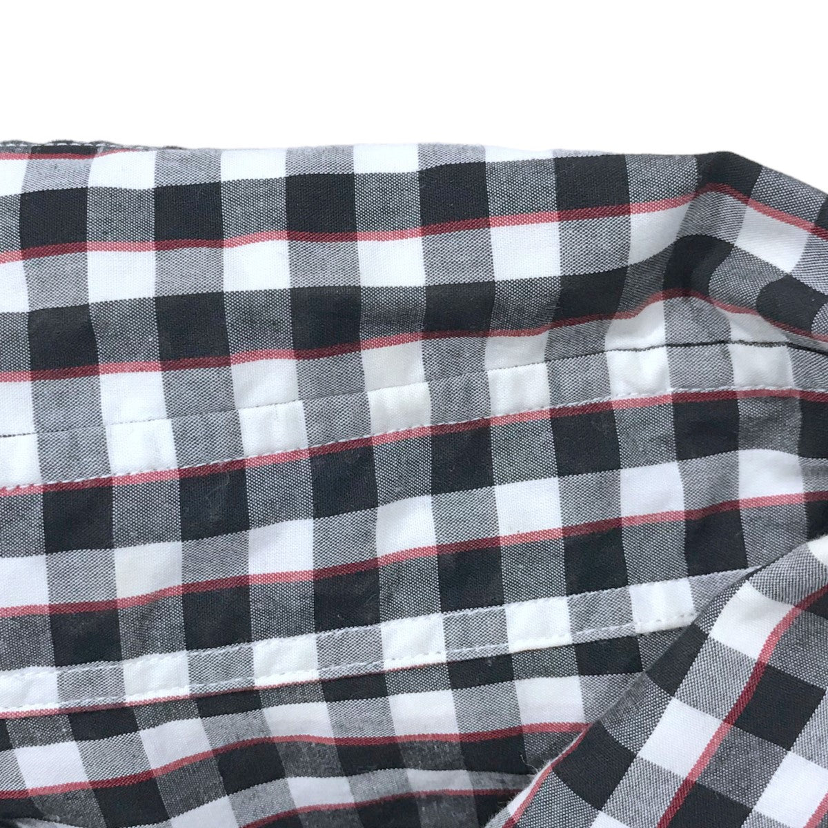 Porter Classic(ポータークラシック) ロールアップトリコロールギンガムチェックシャツ ROLL UP TRICOLOR GINGHAM  CHECK SHIRT