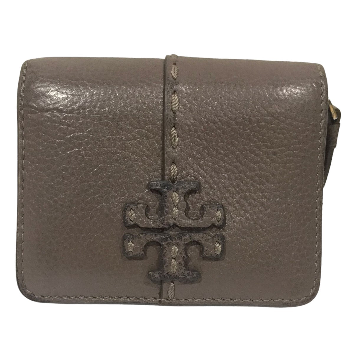 TORY BURCH(トリーバーチ) 2つ折り財布 McGRAW BI-FOLD WALLET マックグローバイフォールドウォレット  ブラウンベージュ(Silver Maple)｜【公式】カインドオルオンライン ブランド古着・中古通販【kindal】