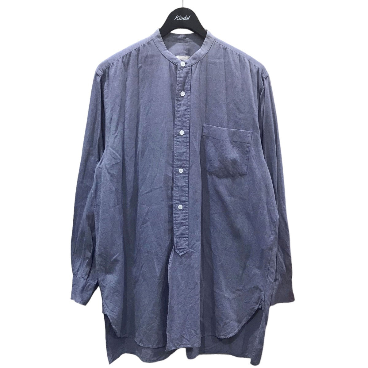 17AW コットンネルバンドカラーシャツ L03-02004