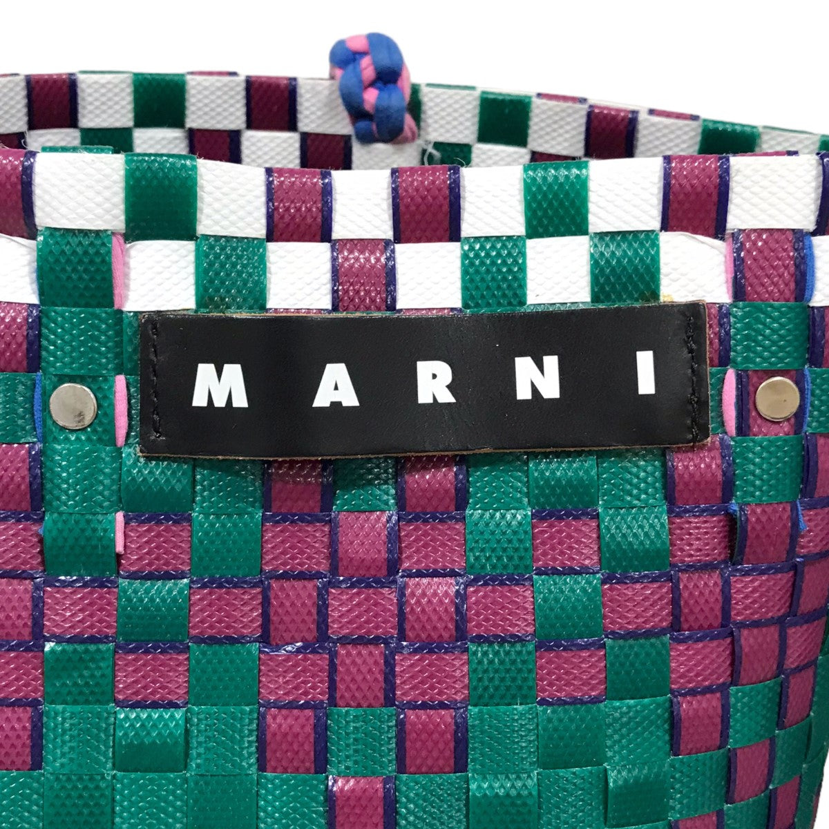 MARNI(マルニ) カゴバッグ ラウンドピクニックバッグ グリーン・ホワイト・パープル他｜【公式】カインドオルオンライン  ブランド古着・中古通販【kindal】