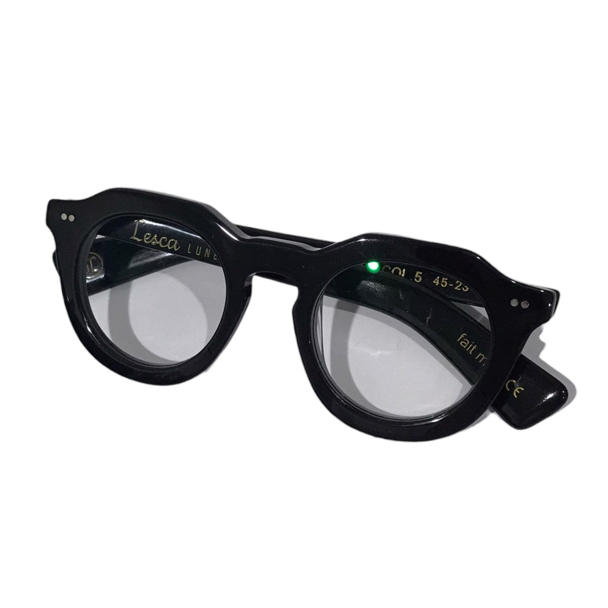 Lesca LUNETIER(レスカ ルネティエ) 眼鏡フレーム TORO トロ ブラック サイズ:45-23 メンズ 眼鏡 サングラス 中古・古着