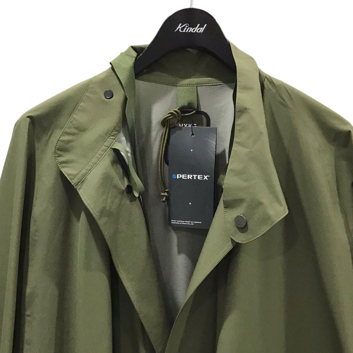 21SS ナイロンロングコート PERTEX MILITARY COAT パーテックス ミリタリーコート 211-17290
