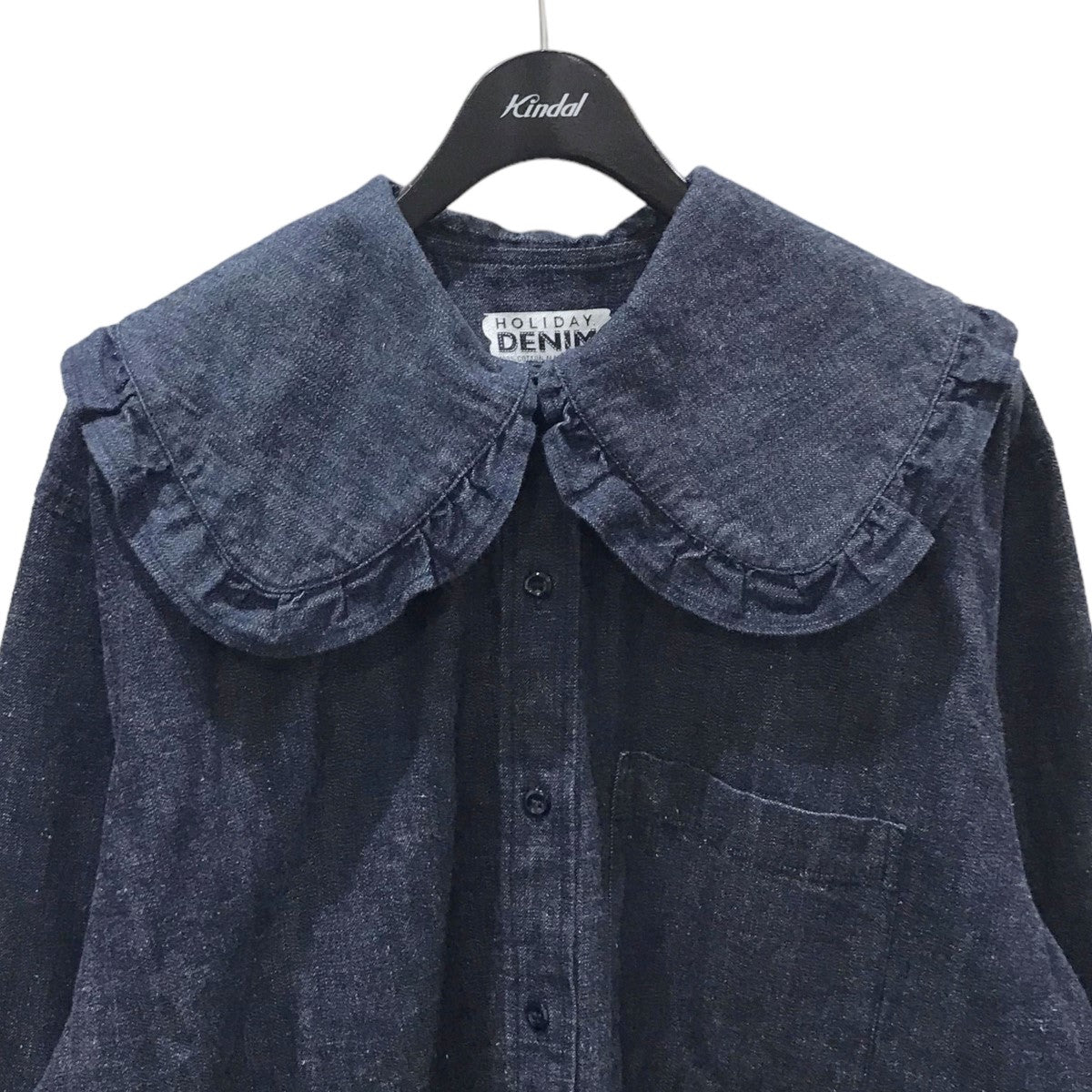 HOLIDAY(ホリデー) ピューリタンカラーデニムシャツ PURITAN COLLAR DENIM SHIRT