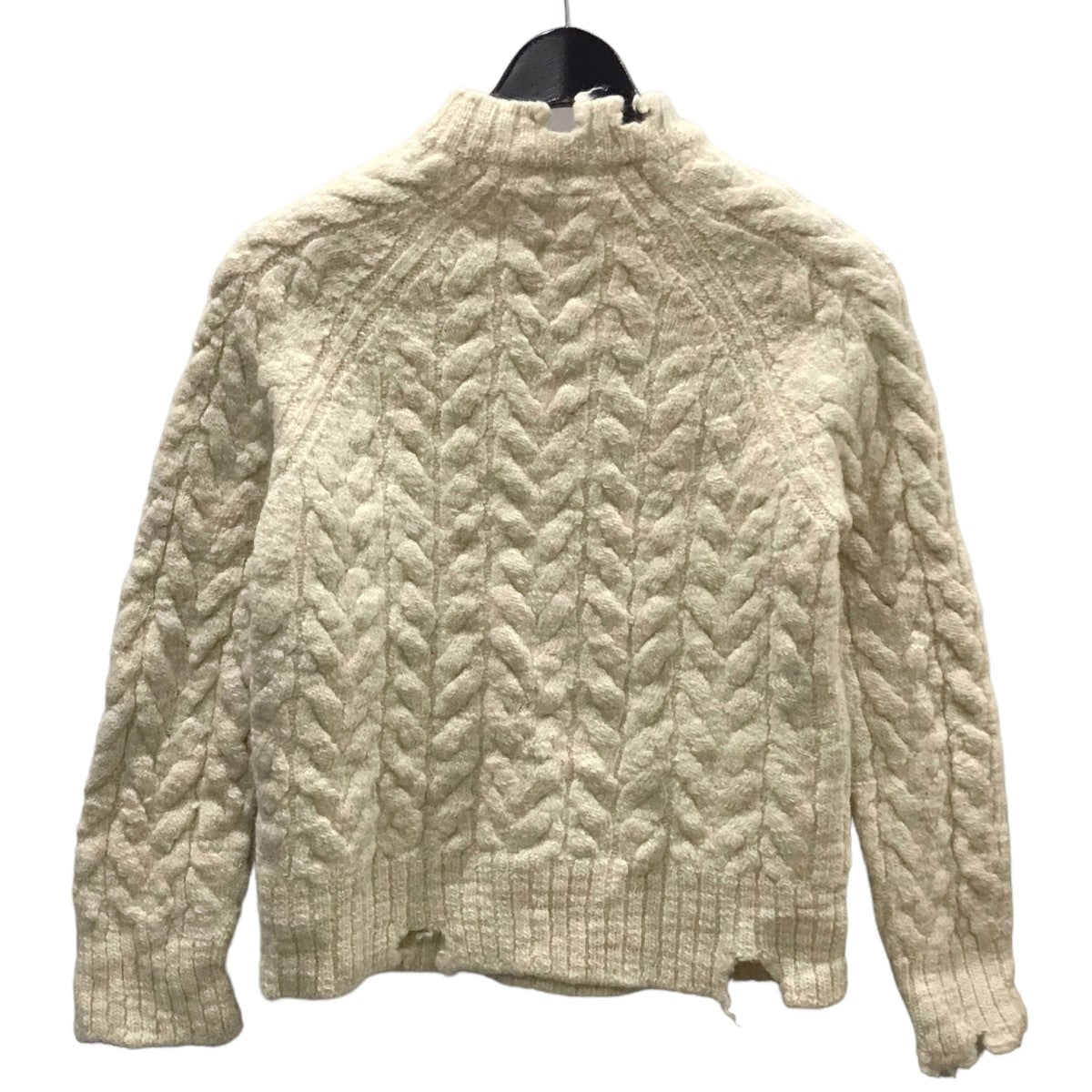 RhodolirioN(ロドリリオン) 22AW ダメージ加工ニットセーター Damaged Fisherman Sweater ダメージ フィッシャーマンセーター LN892 LN892 アイボリー サイズ フリーサイズ｜【公式】カインドオルオンライン  ブランド古着・中古通販【kindal】