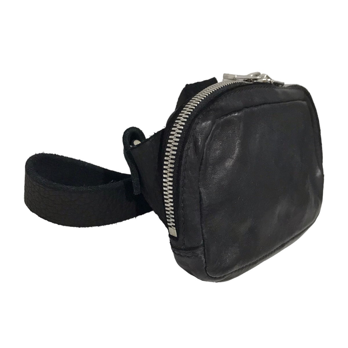 GUIDI(グイディ) ホースレザー ショルダーバッグ SOFT HORSE FULL GRAIN FULL FANNY PACK S ソフトホースフルグレイン  ファニーパック BV03 BV03 ブラック｜【公式】カインドオルオンライン ブランド古着・中古通販【kindal】