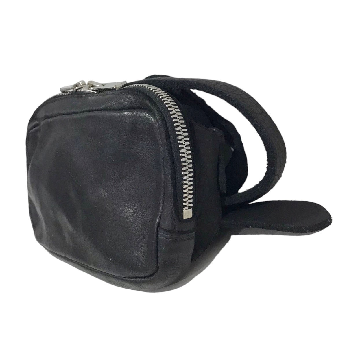 GUIDI(グイディ) ホースレザー ショルダーバッグ SOFT HORSE FULL GRAIN FULL FANNY PACK S ソフトホースフルグレイン  ファニーパック BV03 BV03 ブラック｜【公式】カインドオルオンライン ブランド古着・中古通販【kindal】