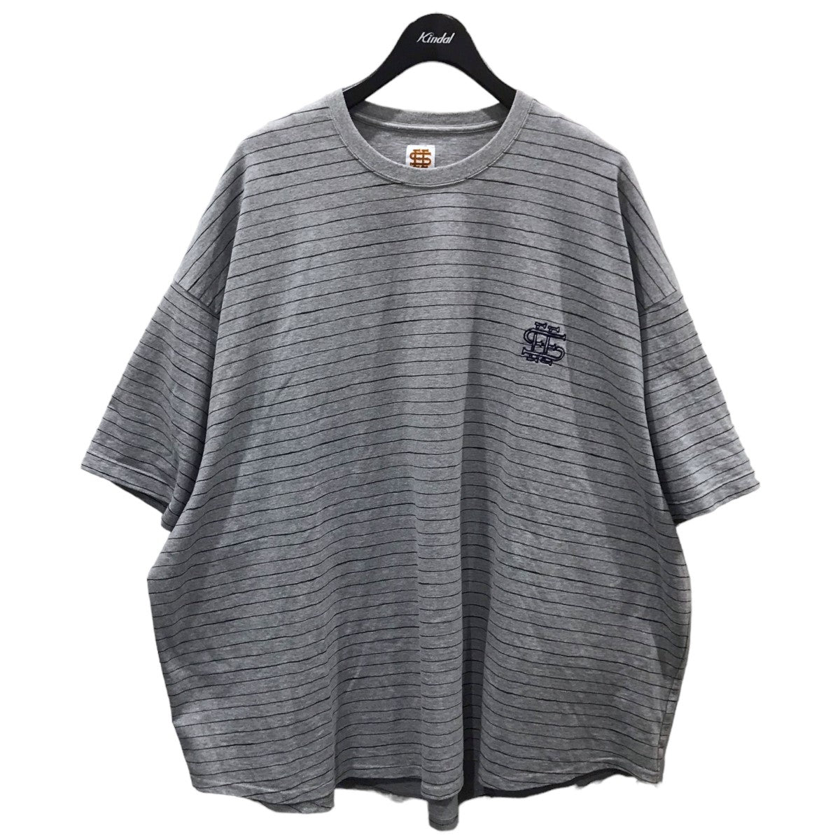【セール】 SEESEE(シーシー) ボーダー柄Tシャツ グレー・ブラック サイズ トップス