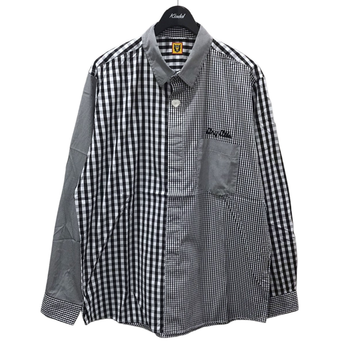 HUMAN MADE(ヒューマンメード) ギンガムチェック柄シャツ GINGHAM CHECK L／S SHIRT HM26SH004  HM26SH004 ブラック・ホワイト サイズ XL｜【公式】カインドオルオンライン ブランド古着・中古通販【kindal】