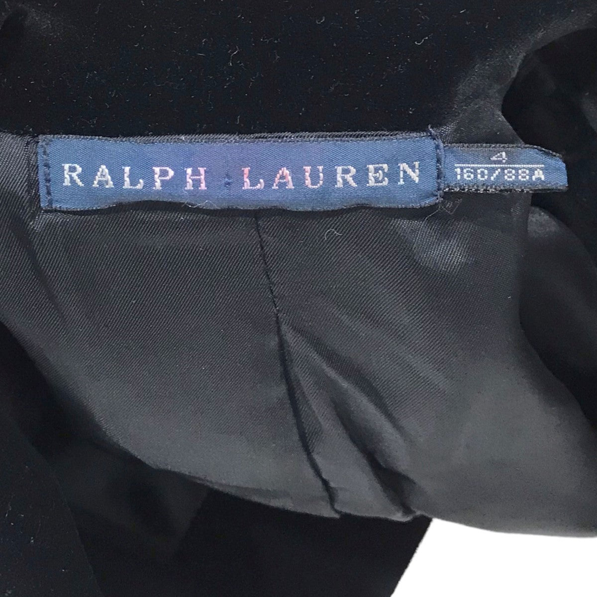 RALPH LAUREN(ラルフローレン) ベロアテーラードジャケット ブラック サイズ 4｜【公式】カインドオルオンライン  ブランド古着・中古通販【kindal】