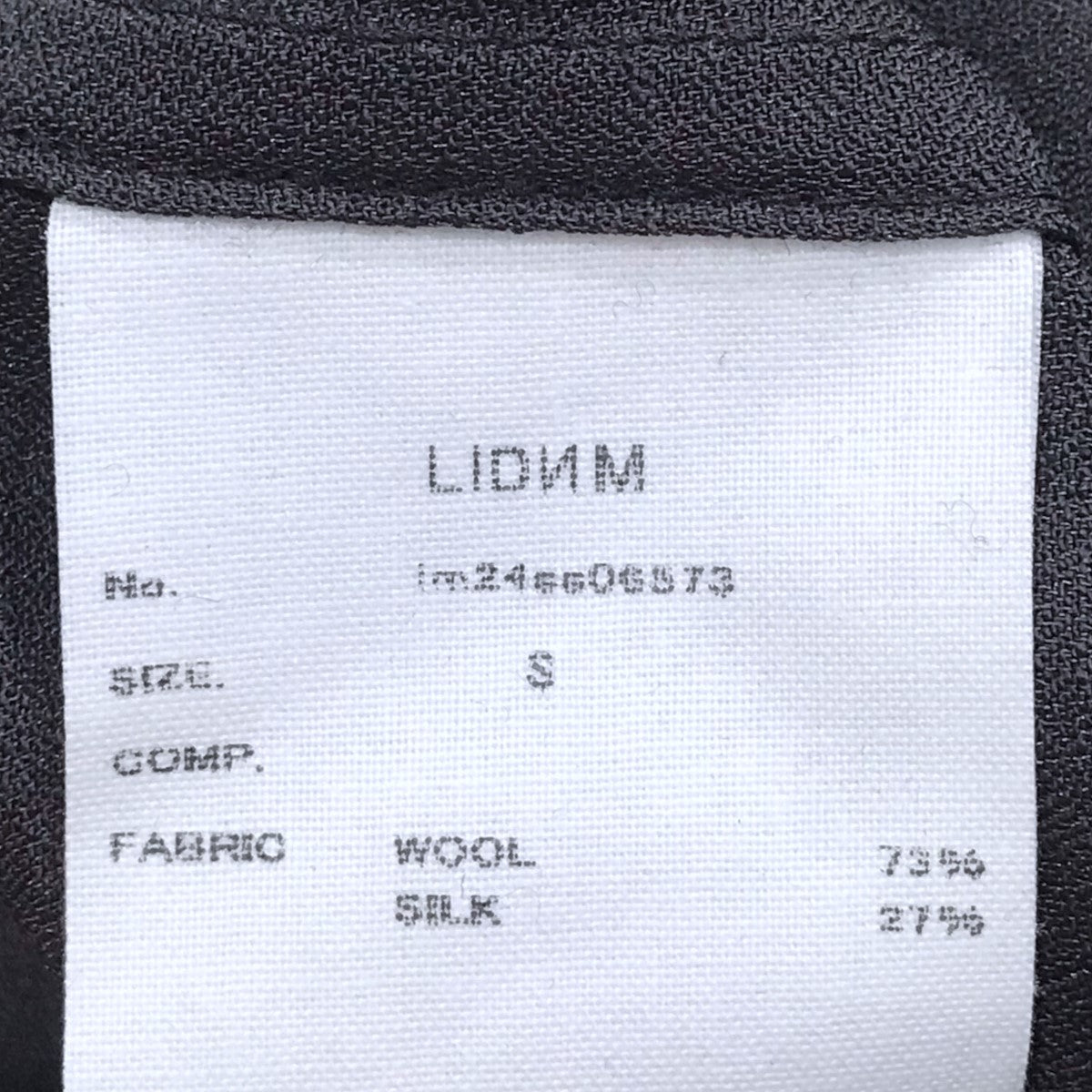 SILK WOOL SKIPPER SHIRT（シャツ/ブラウス）｜LIDNM（リドム