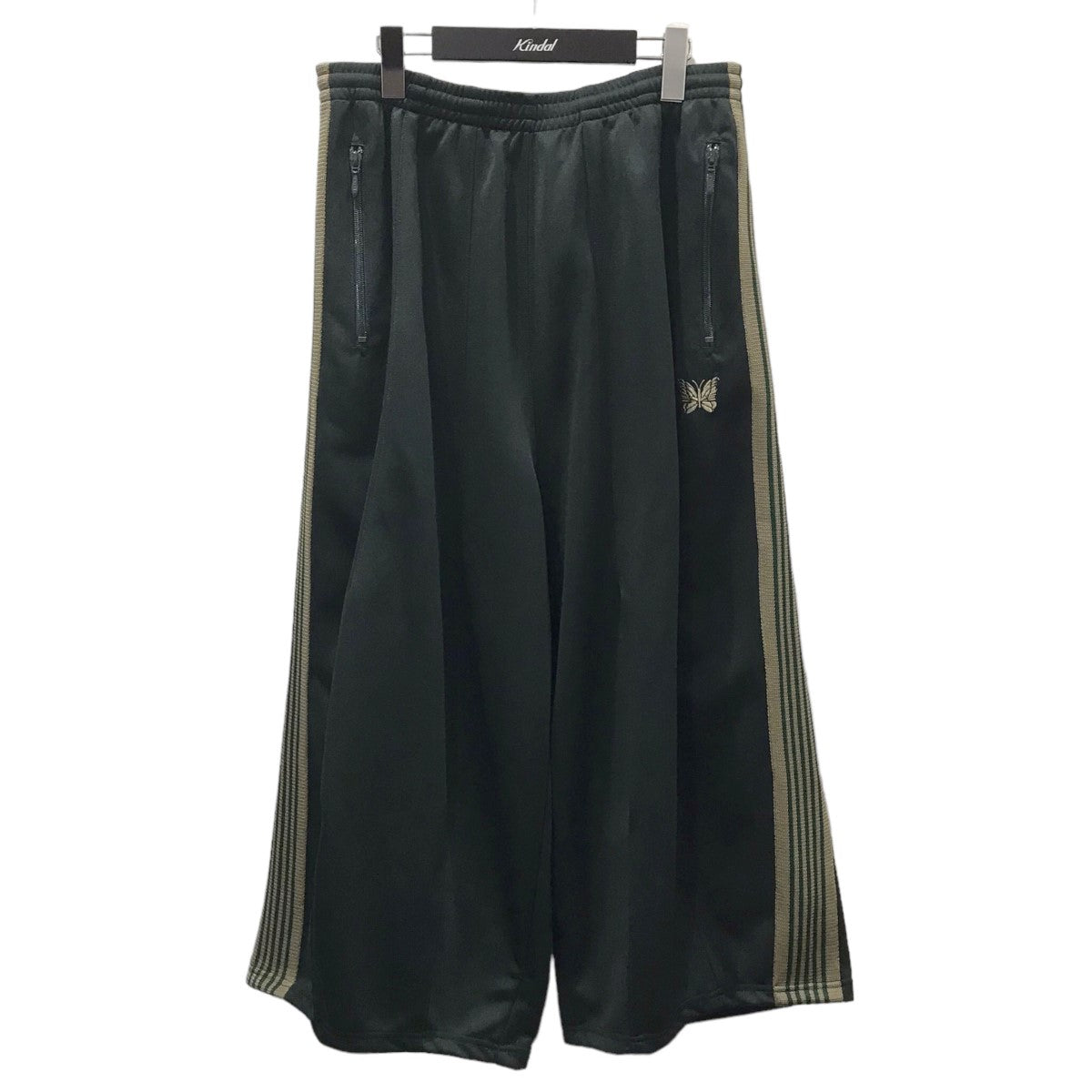 Needles(ニードルス) 21AW ヒザデル トラックパンツ ポリスムース H．D． Track Pant-Poly Smooth J0225  J0225 グリーン・ベージュ サイズ S｜【公式】カインドオルオンライン ブランド古着・中古通販【kindal】