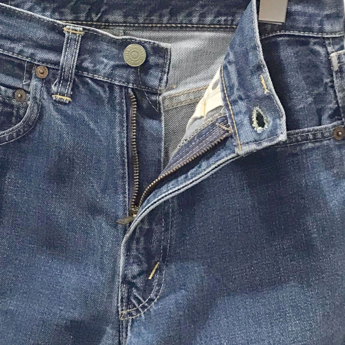 デニムパンツ 502 TYPE物 米国製 ボタン裏16 BIG E Vステッチ SCOVILLジップ