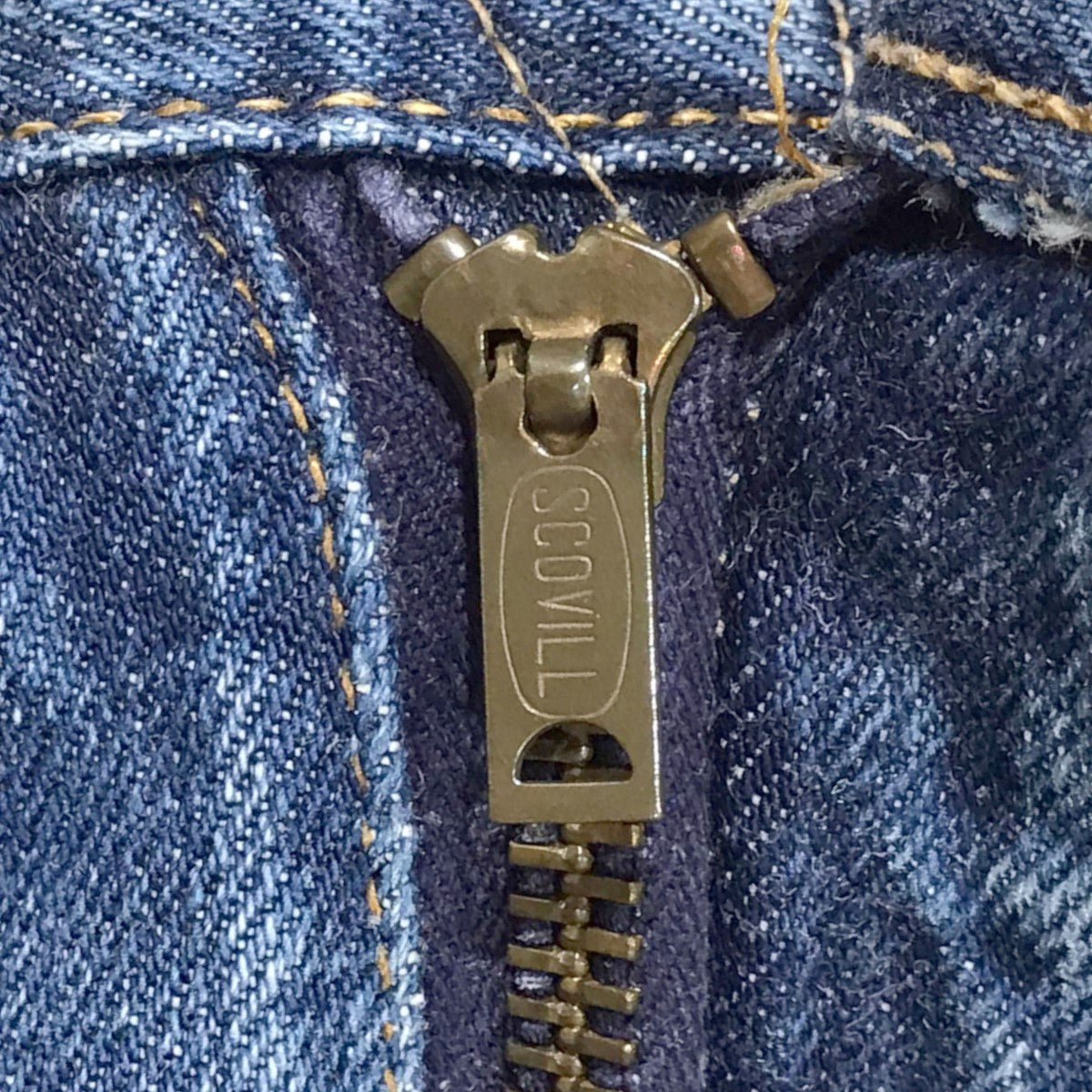 デニムパンツ 502 TYPE物 米国製 ボタン裏16 BIG E Vステッチ SCOVILLジップ