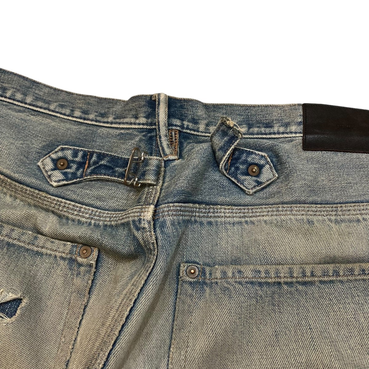 SUGARHILL(シュガーヒル) 22SS× UNUSED FADED DOUBLE KNEE DENIM PANTS  PRODUCTEDデニムパンツ22SSSU02