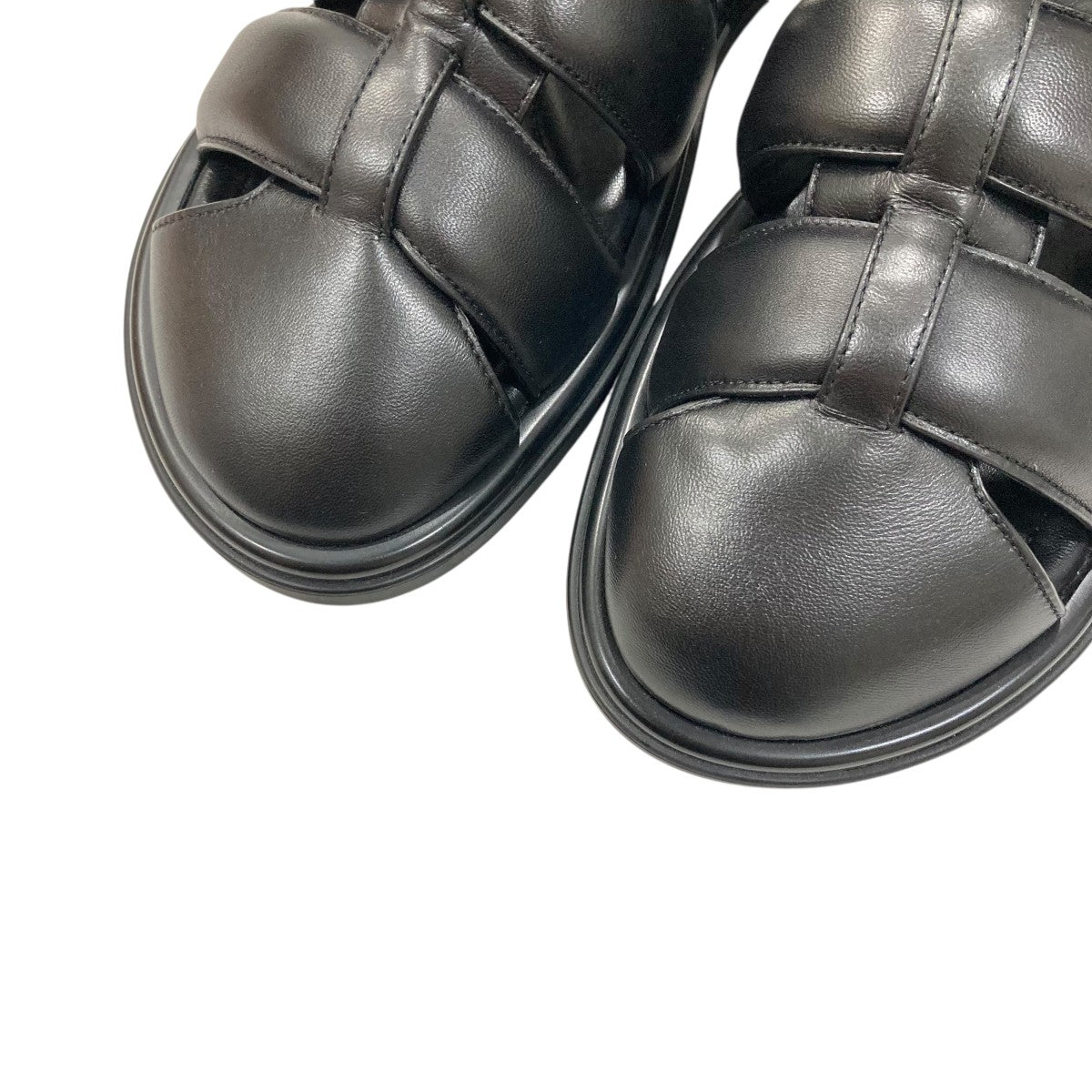 Louis Vuitton ブラック サンダル LOUIS VUITTON（ルイヴィトン）サンダル 黒 サイズ:UK5(23.5cm位