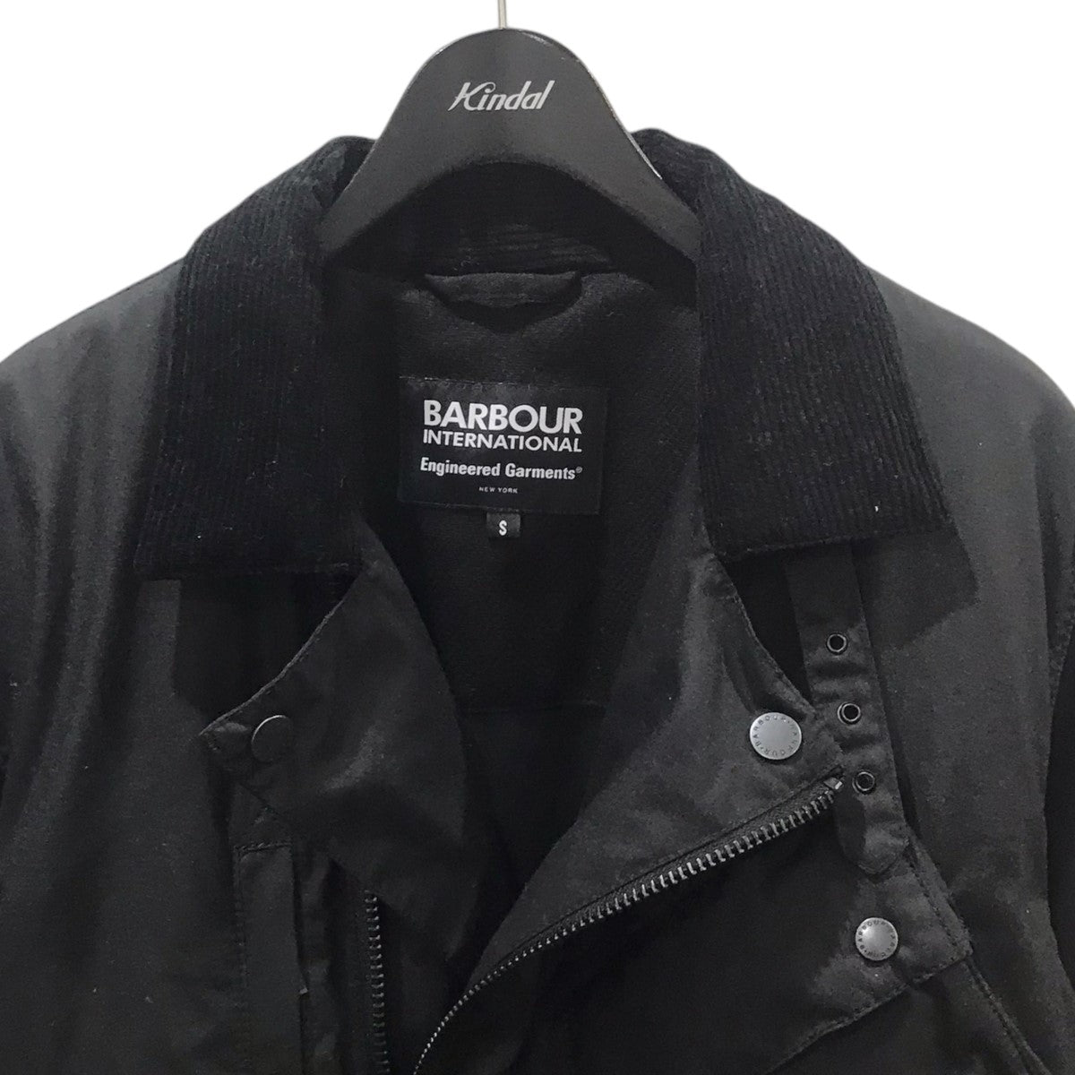 Barbour×Engineered Garments(バーブァー×エンジニアードガーメンツ) 21AW 中綿オイルドジャケット B．Intl  Lenox Wax Jacket MWX1860BK71