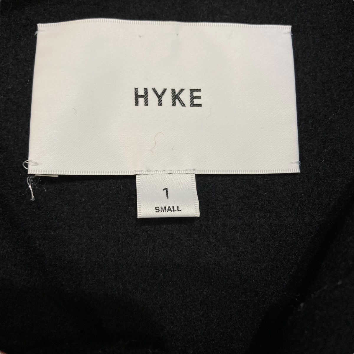 HYKE(ハイク) 21AWMELTON HOODED WORK COATメルトンフードコート222-17357 222-17357 ブラック サイズ  1(S)｜【公式】カインドオルオンライン ブランド古着・中古通販【kindal】