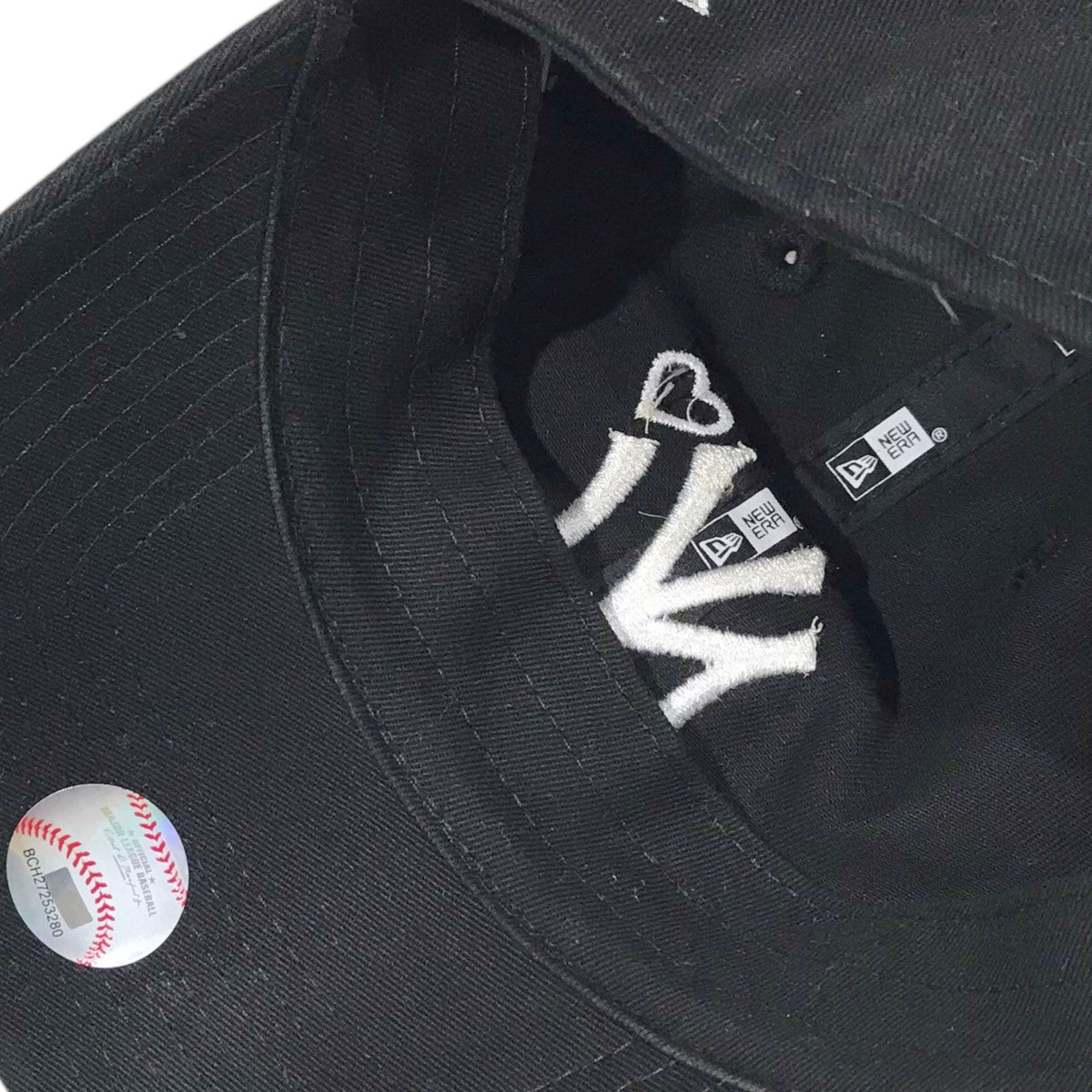 New Era×BASICK キャップ Yankees Heart Embroidery Cap