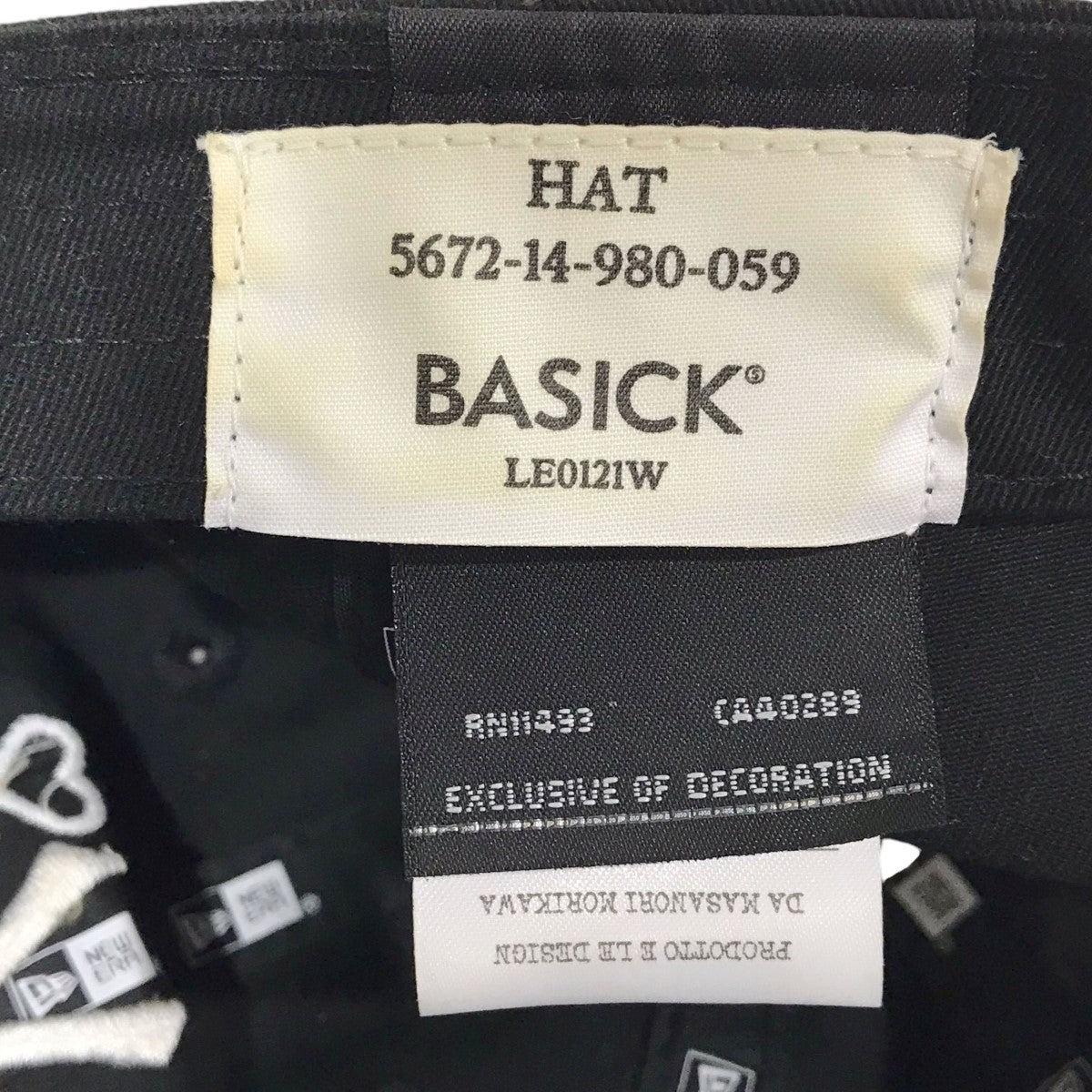 New Era×BASICK キャップ Yankees Heart Embroidery Cap