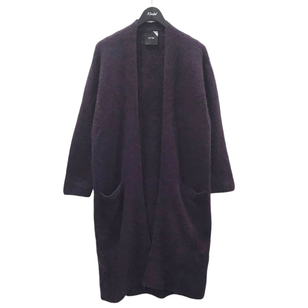 美品★ATON エイトン★ファーカシミヤ ロングカーディガン カシミヤ100 ATON エイトン ファーカシミア100% ロングカーディガン ふわふわ