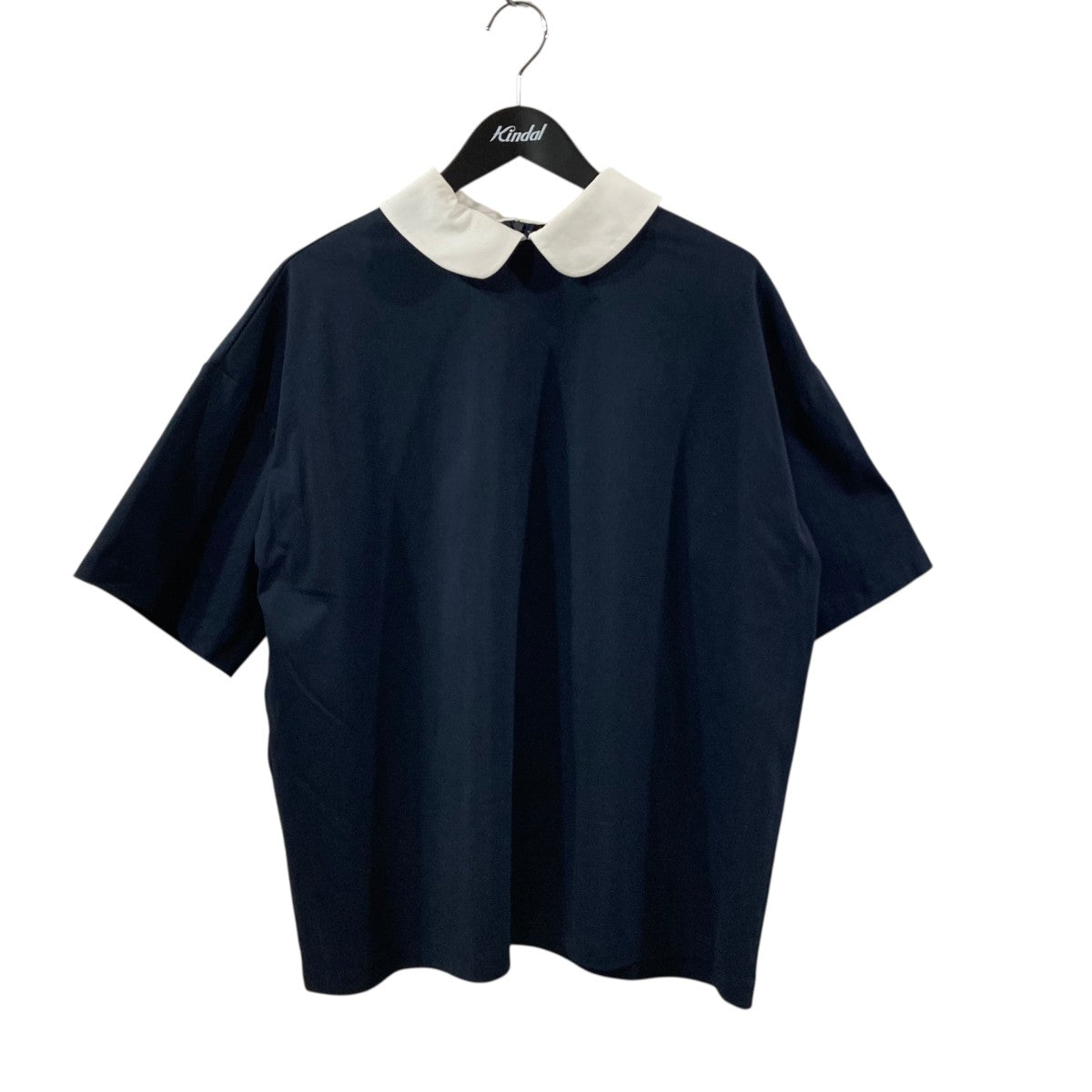 ヨリ　ネイビー 半袖 スカラップ襟 yori(ヨリ) 半袖TシャツYR2211-067SM-2 YR2211-067SM-2 ネイビー