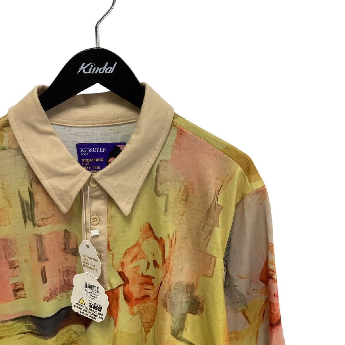 KIDSUPER STUDIOS After School Philopshy s／s 3 Button Shirtポロシャツ 古着・中古-3枚目のアイテム画像