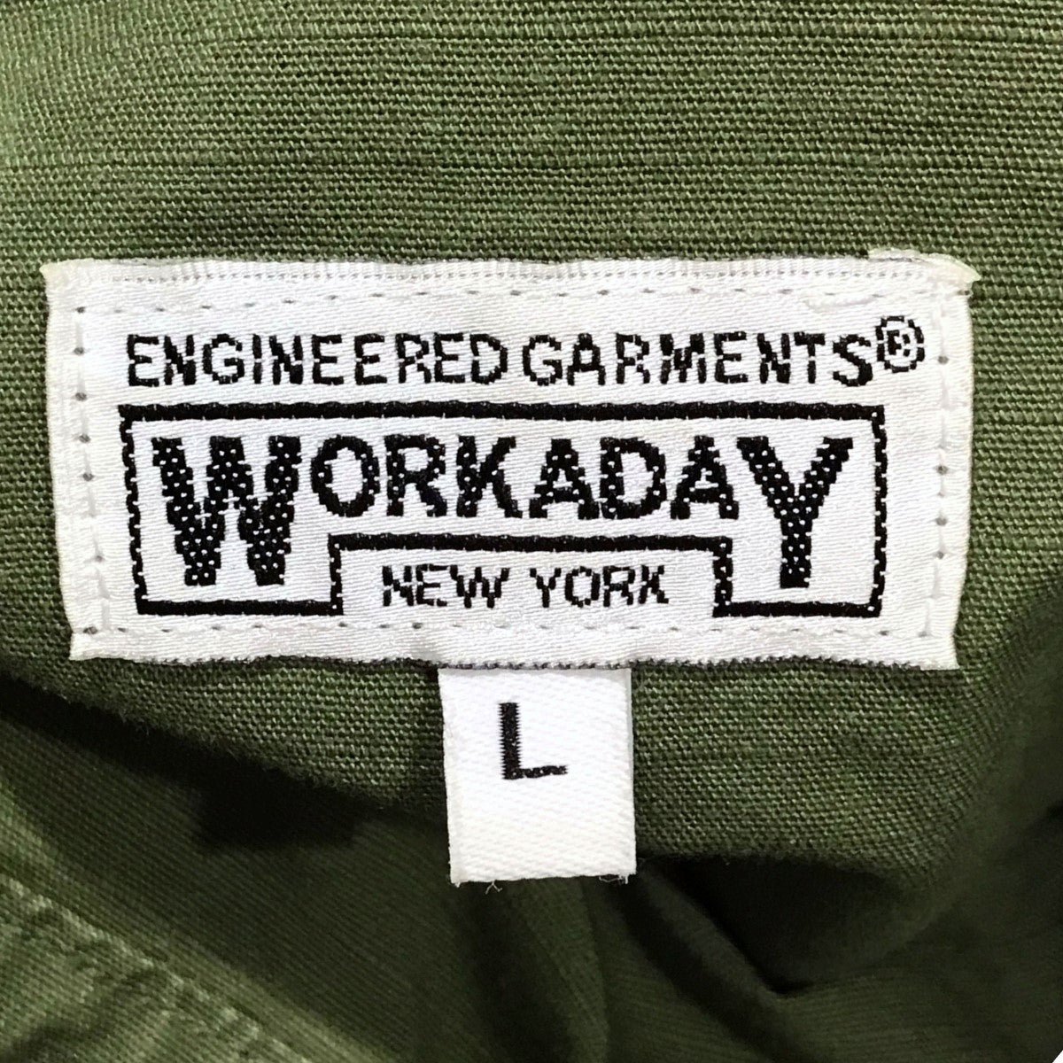 ENGINEERED GARMENTS WORKADAY(エンジニアードガーメンツ ワーカデイ) スモック プルオーバーブルゾン オリーブ サイズ  L｜【公式】カインドオルオンライン ブランド古着・中古通販【kindal】