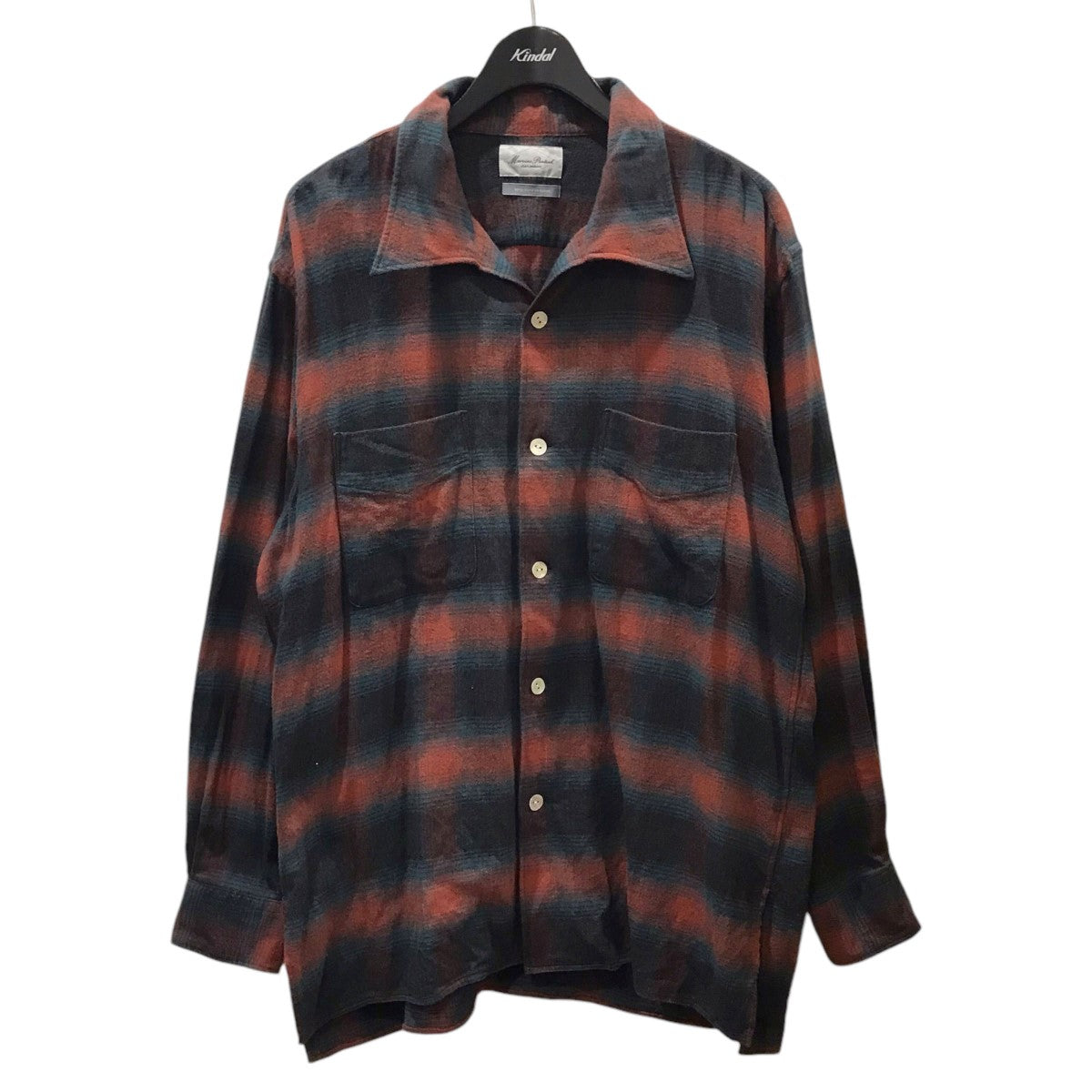 Marvine Pontiak Shirt Makers(マービンポンティアックシャツメーカーズ) 23AW チェック柄ネルシャツ Open  Collar SH オープンカラーシャツ MPSM-2304S MPSM-2304S レッド・ブラック・ブルー サイズ  フリーサイズ｜【公式】カインドオルオンライン ブランド古着・中古通販 ...