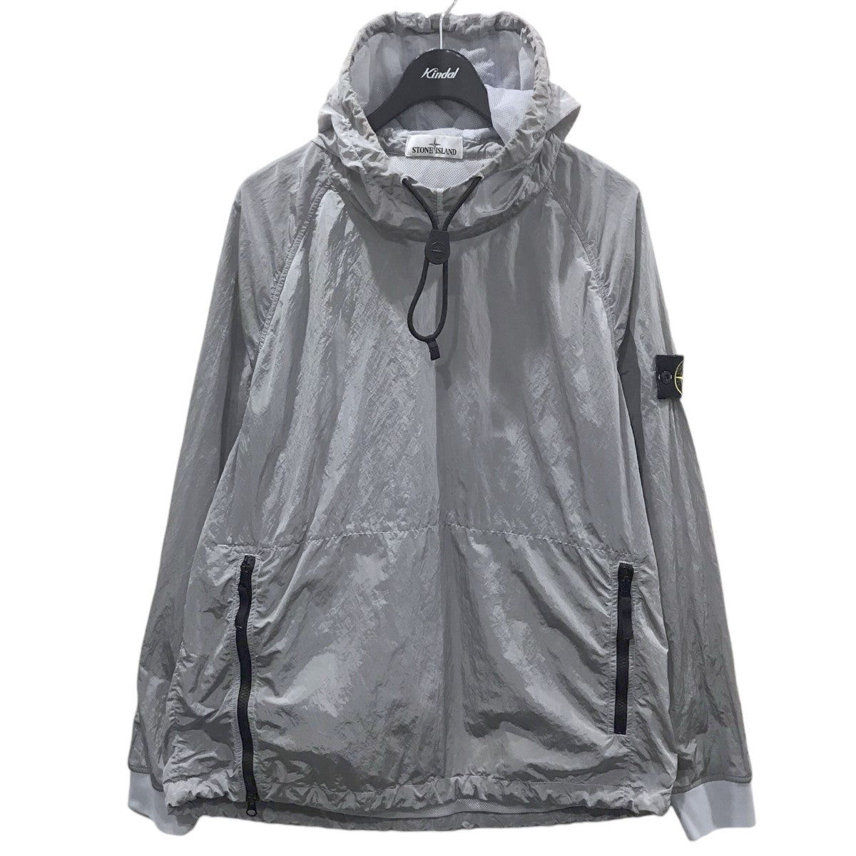 STONE ISLAND(ストーンアイランド) プルオーバーナイロンジャケット NYLON METAL HOODED SMOCK ナイロンメタルフーデッドスモック  691564112 691564112 グレー サイズ XL｜【公式】カインドオルオンライン ブランド古着・中古通販【kindal】