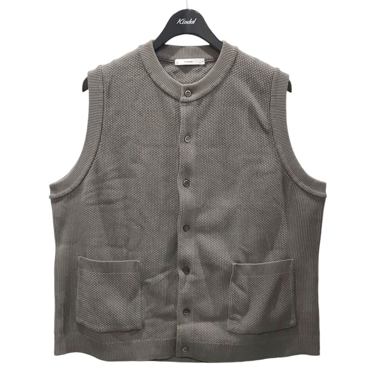 YASHIKI(ヤシキ) ニットベスト Knit Vest YSK-19-FFC01 YSK-19-FFC01 グレージュ サイズ  1｜【公式】カインドオルオンライン ブランド古着・中古通販【kindal】