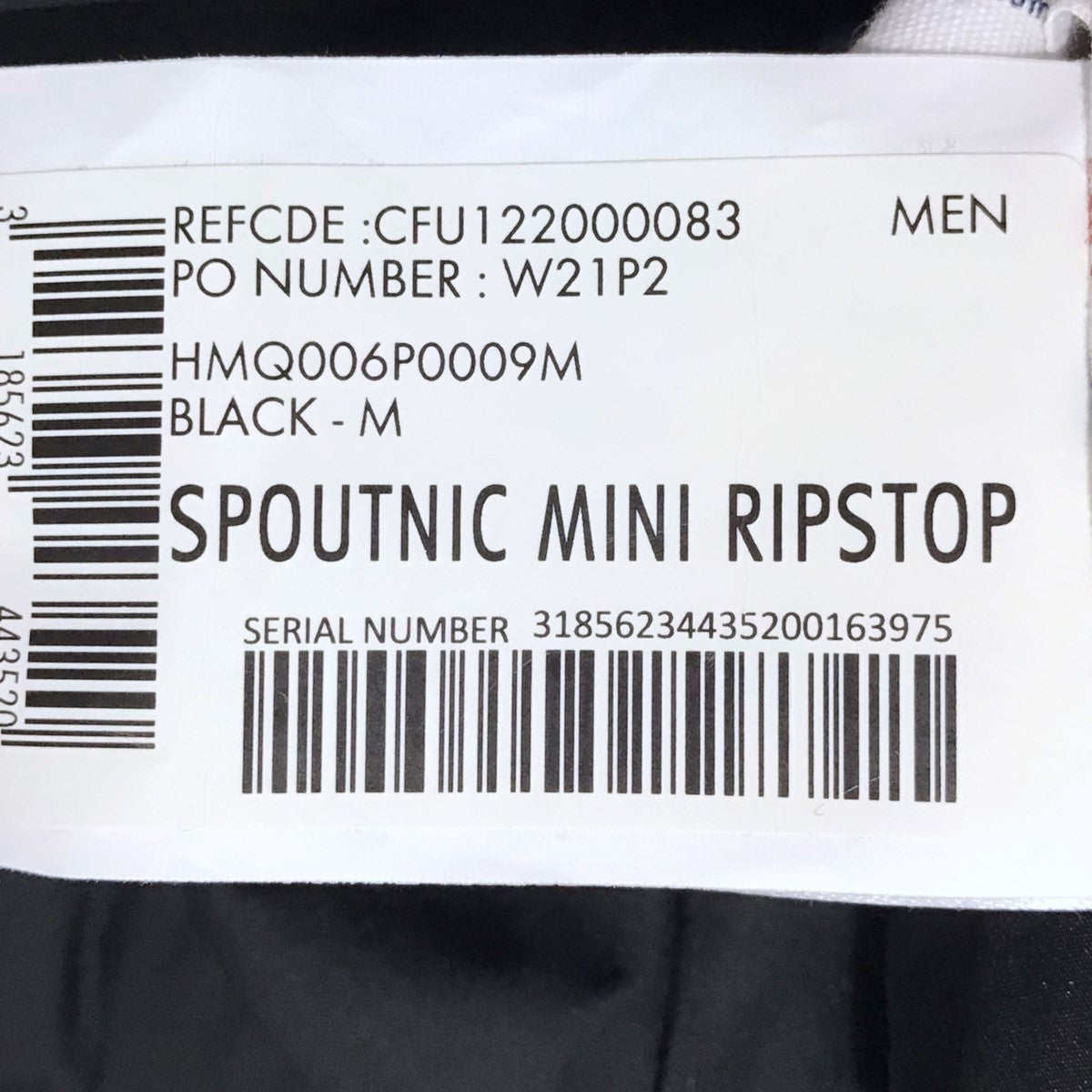 ダウンジャケット  SPOUTNIC MINI RIPSTOP スプートニック ミニリップストップ W21P2