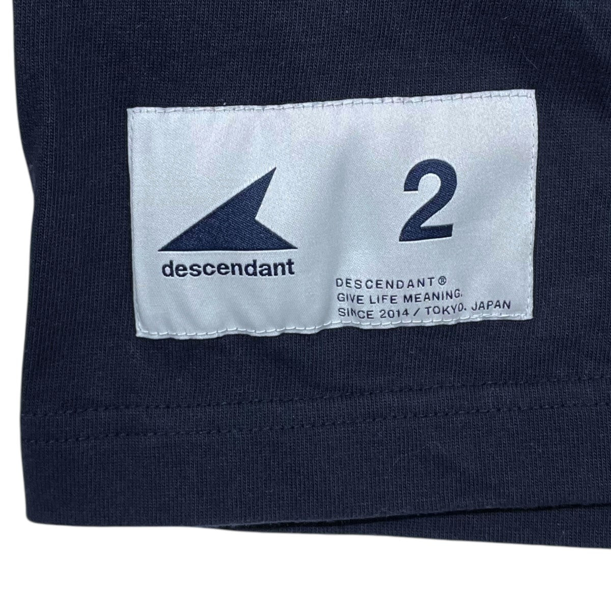 DESCENDANT(ディセンダント) クルーネックTシャツ ネイビー
