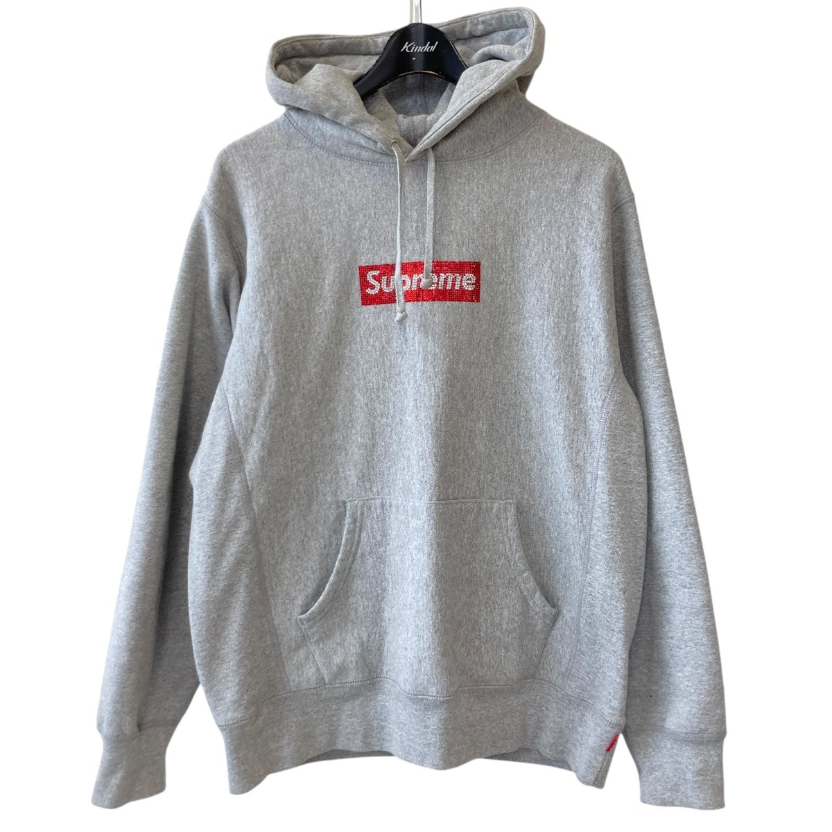 19SSswarovski box logo hooded sweatshirtフーデットスウェットパーカー