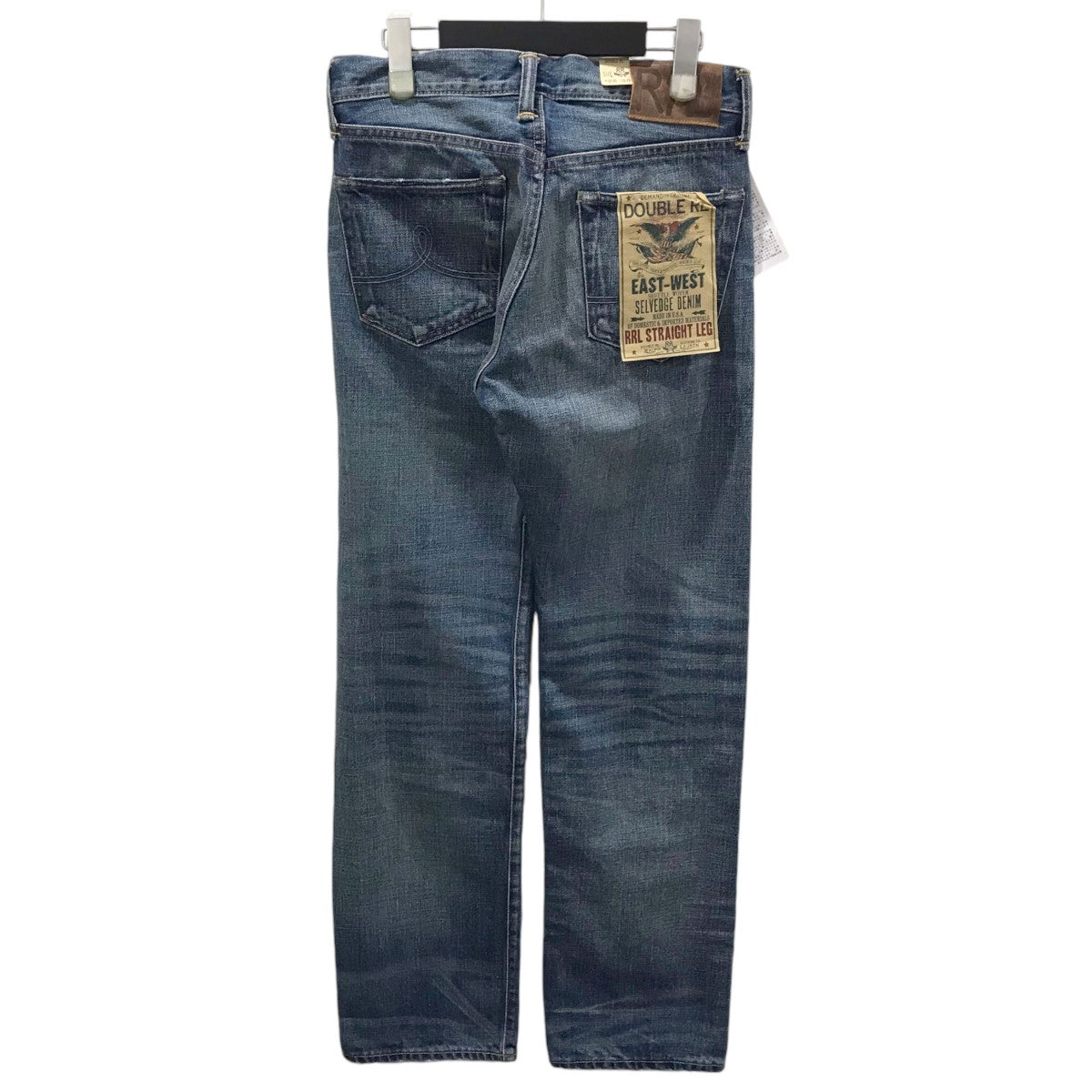 RRL(ダブルアールエル) 加工デニムパンツ STRAIGHT LEG JAPAN WOVEN ストレートレッグ 782504836010  782504836010 インディゴ サイズ 28×30｜【公式】カインドオルオンライン ブランド古着・中古通販【kindal】