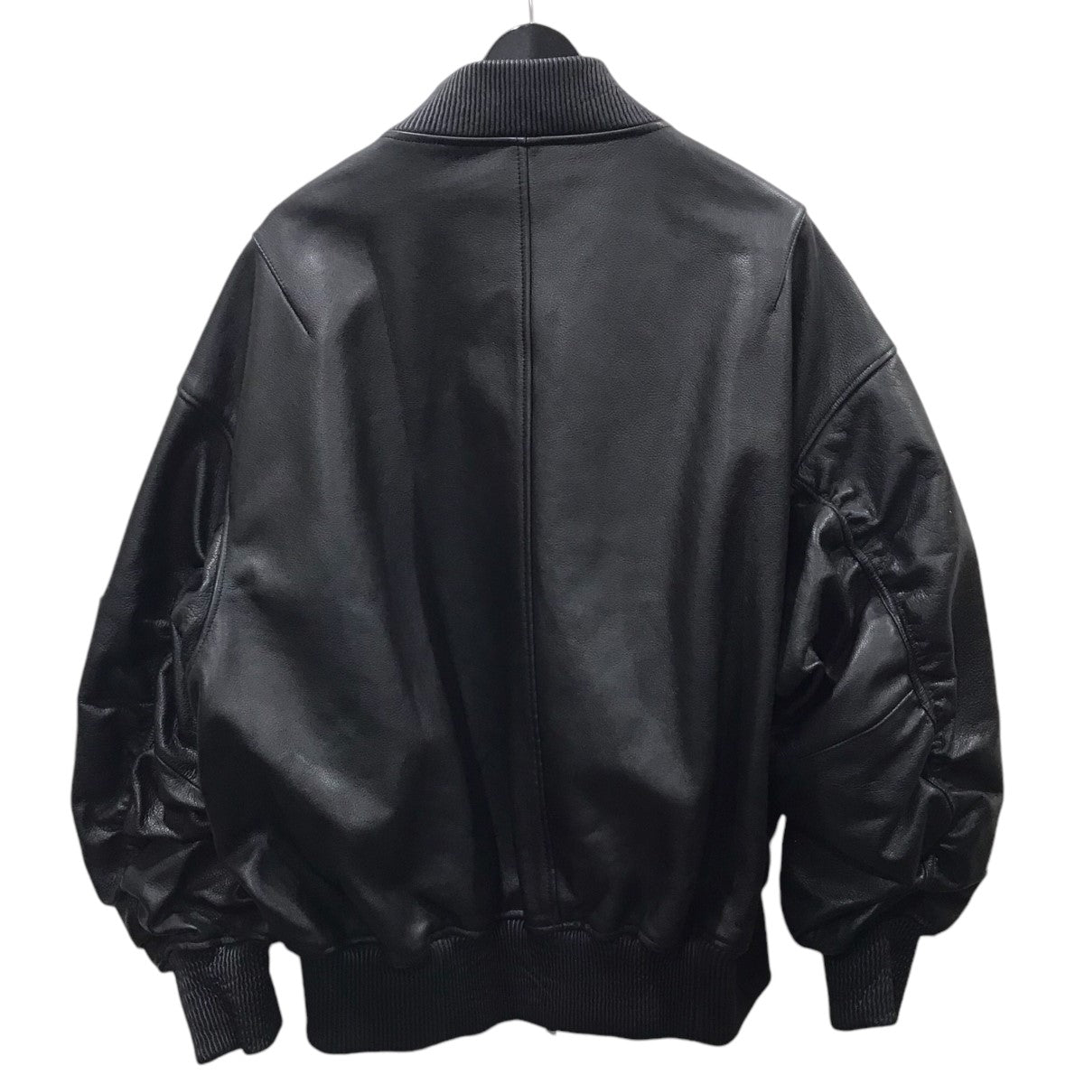 NotE(ノート) ジップアップレザージャケット BALLOON BOMBER JACKET バルーンボンバージャケット 25-010