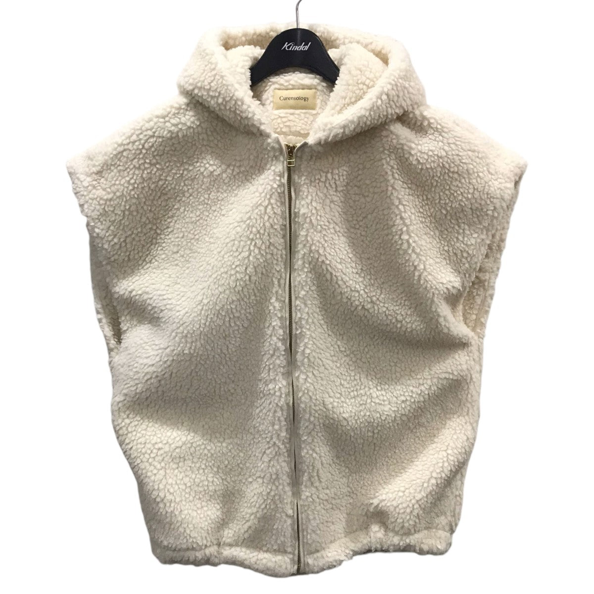 23AW ジップアップボアフーディーベスト Boa Hoodie Vest CL307102ER