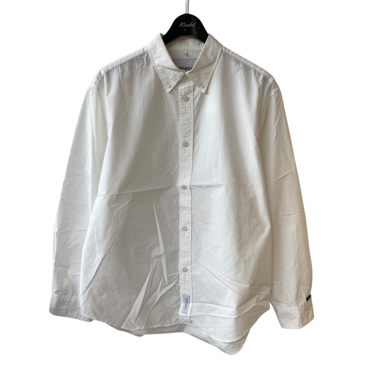 WTAPS Shirt BD 01 ／ LS ／ CTPL． BROADCLOTH． COOLMAXボタンダウンシャツ232GWDT-SHM01 古着・中古-1枚目のアイテム画像