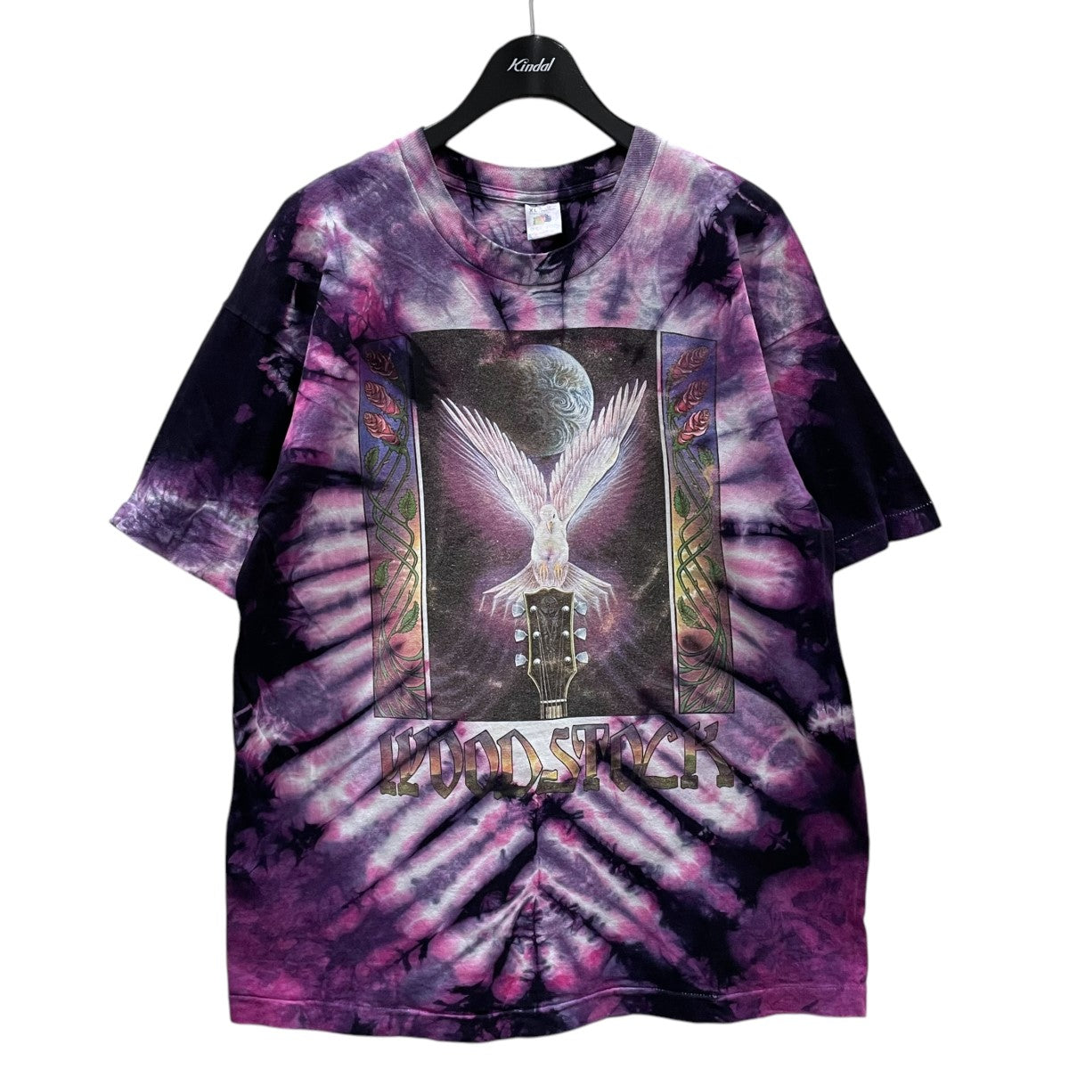 FRUIT OF THE LOOM タイダイプリントＴシャツ WOOD STOCK ウッドストック 古着・中古-1枚目のアイテム画像