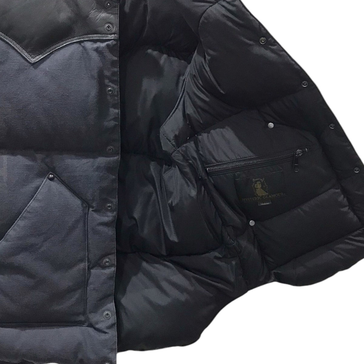 美品　HYSTERIC GLAMOUR ダウンベスト 黒　フリーサイズ 美品！Hysteric Glamour ダウンベスト FREE ブラック 2025年最新