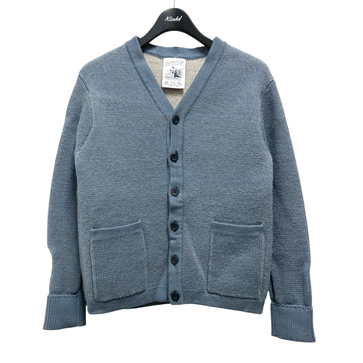 S．N．S． HERNING Vネックカーディガン 古着・中古-1枚目のアイテム画像