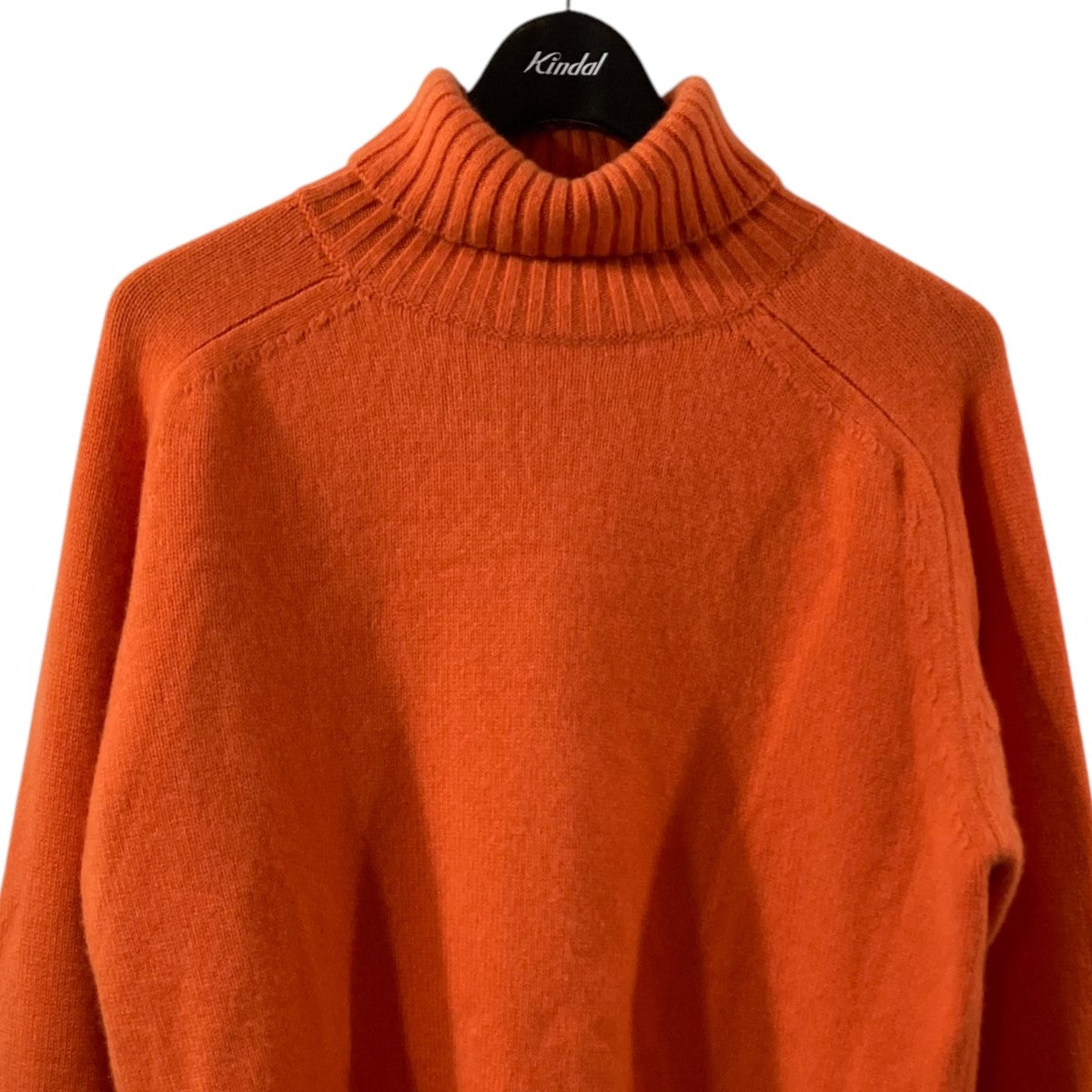 cash＆barba(キャッシュ＆バルバ) タートルネックニット オレンジ