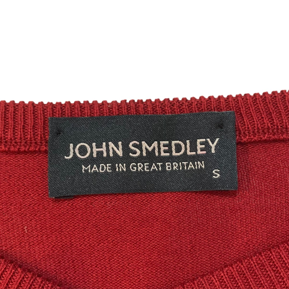 JOHN SMEDLEY Vネックニット 古着・中古-5枚目のアイテム画像