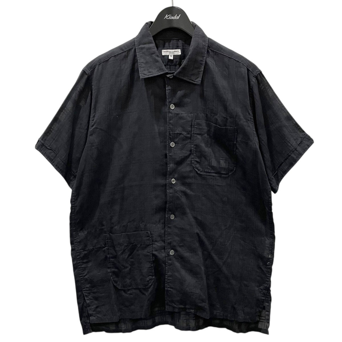 【希少品】ENGINEERED GARMENT 柄シャツ　ネイビー　M 総柄 241112tuzin_240.jpg