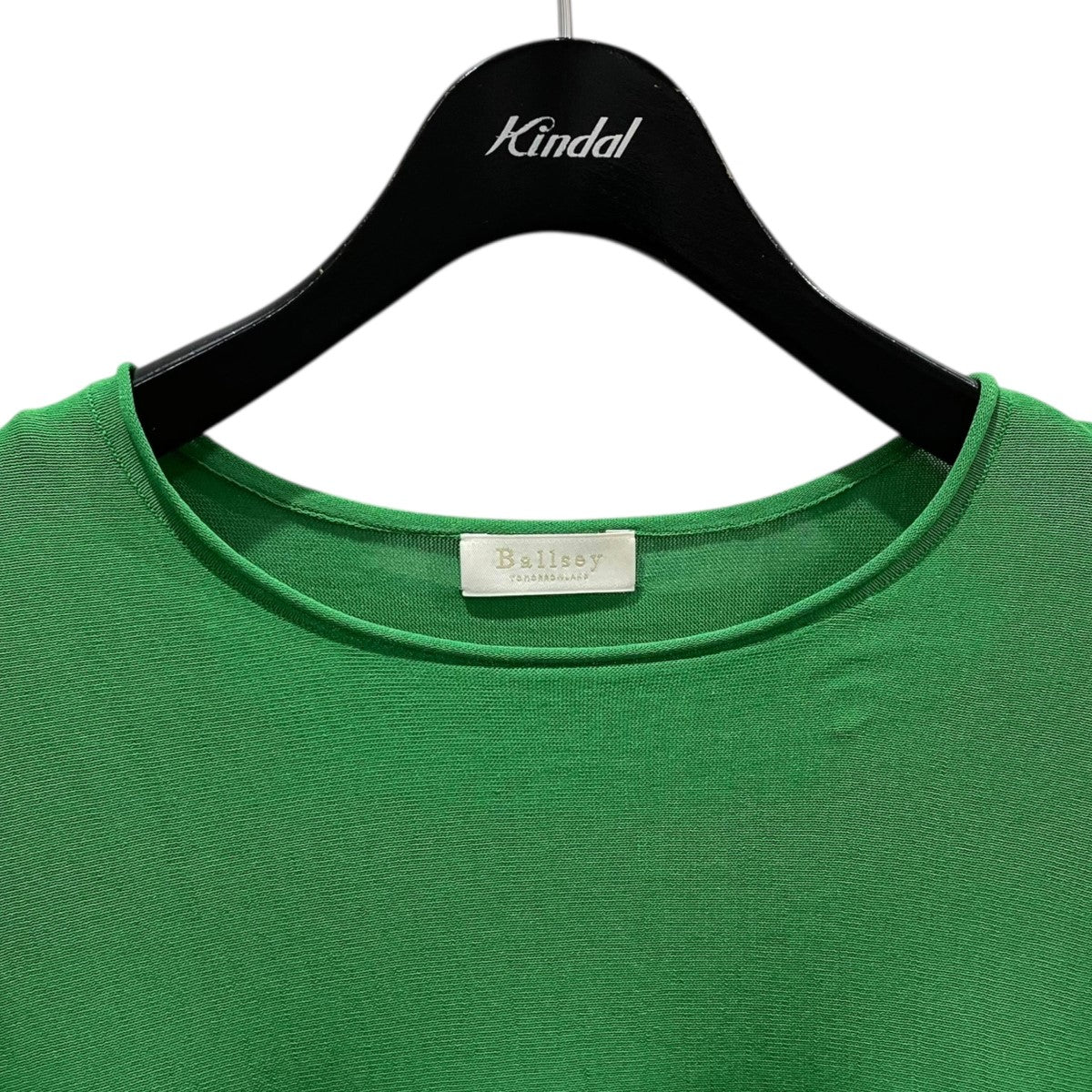 半袖ニットセーター サスティナブルコットンナイロン クルーネックワイドプルオーバー 11-02-32-02364