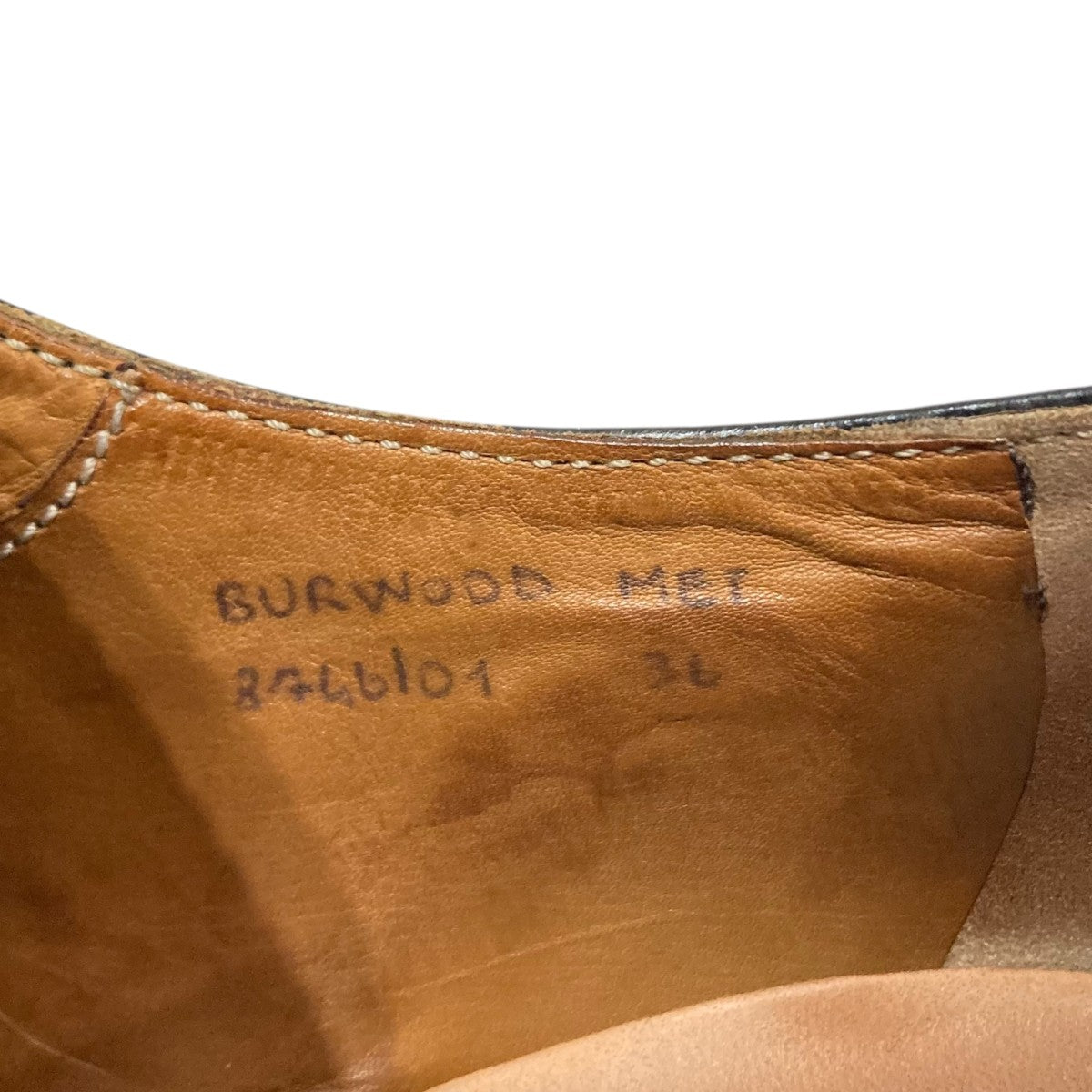 【美品】Church's チャーチ バーウッド スタッズ ブラウン 36 CHURCH'S(チャーチ) 【BURWOOD】スタッズウィングチップシューズ