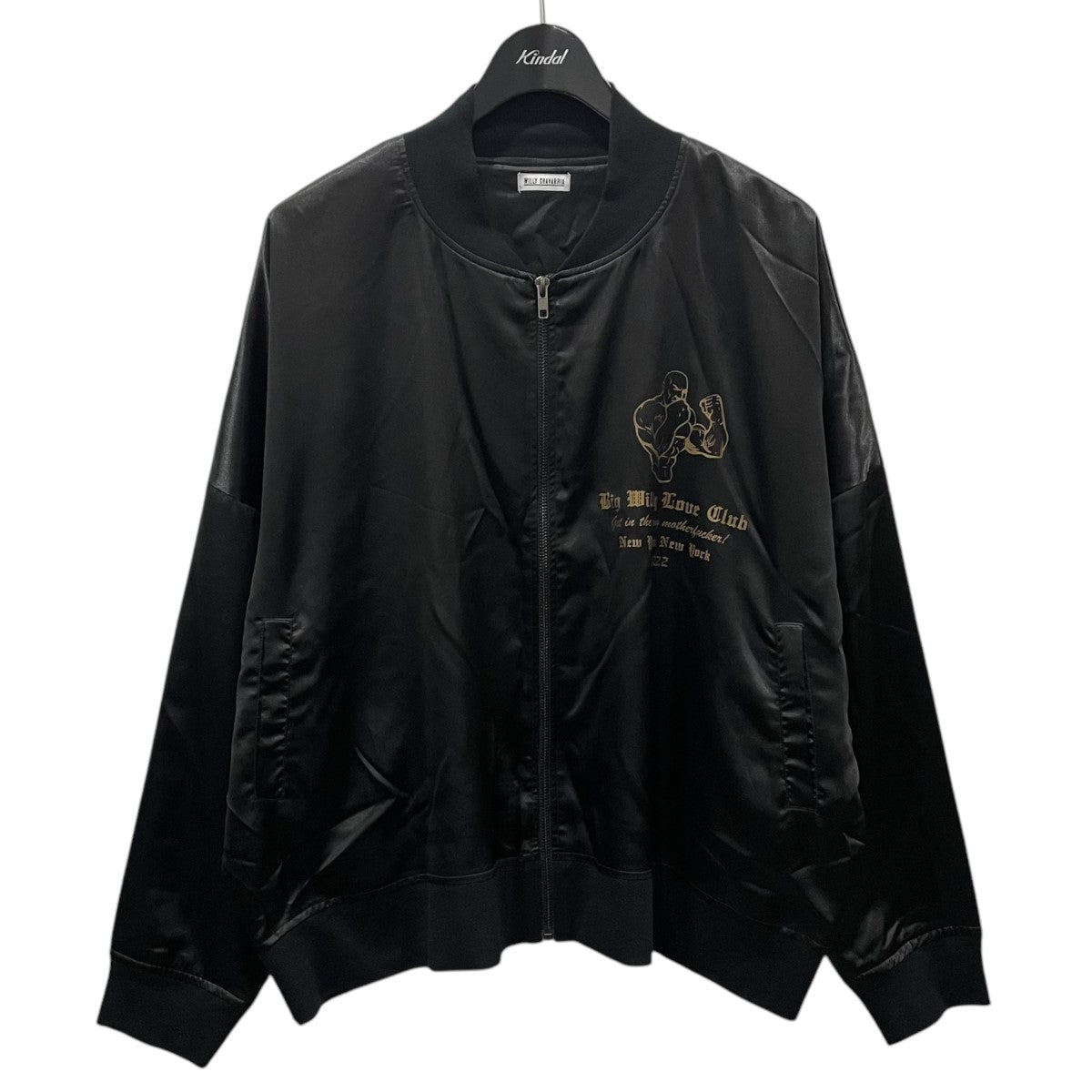WILLY CHAVARRIA(ウィリーチャバリア) 20SS ジップアップサテン