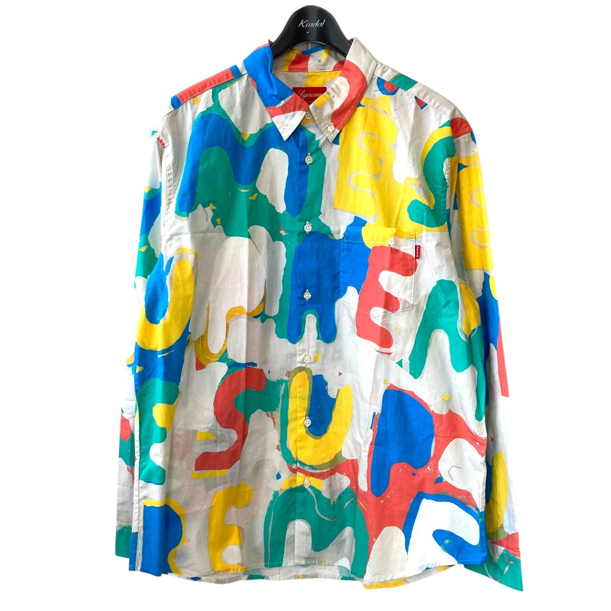 Supreme(シュプリーム) Painted Logo Shirt総柄長袖シャツ