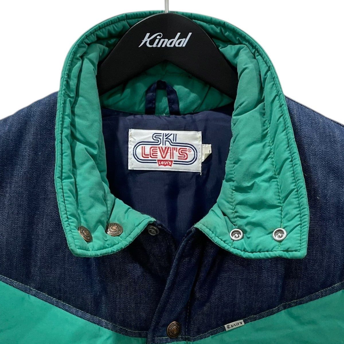 SKI LEVI'S(スキーリーバイス) 70s ダウンベスト グリーン・インディゴ