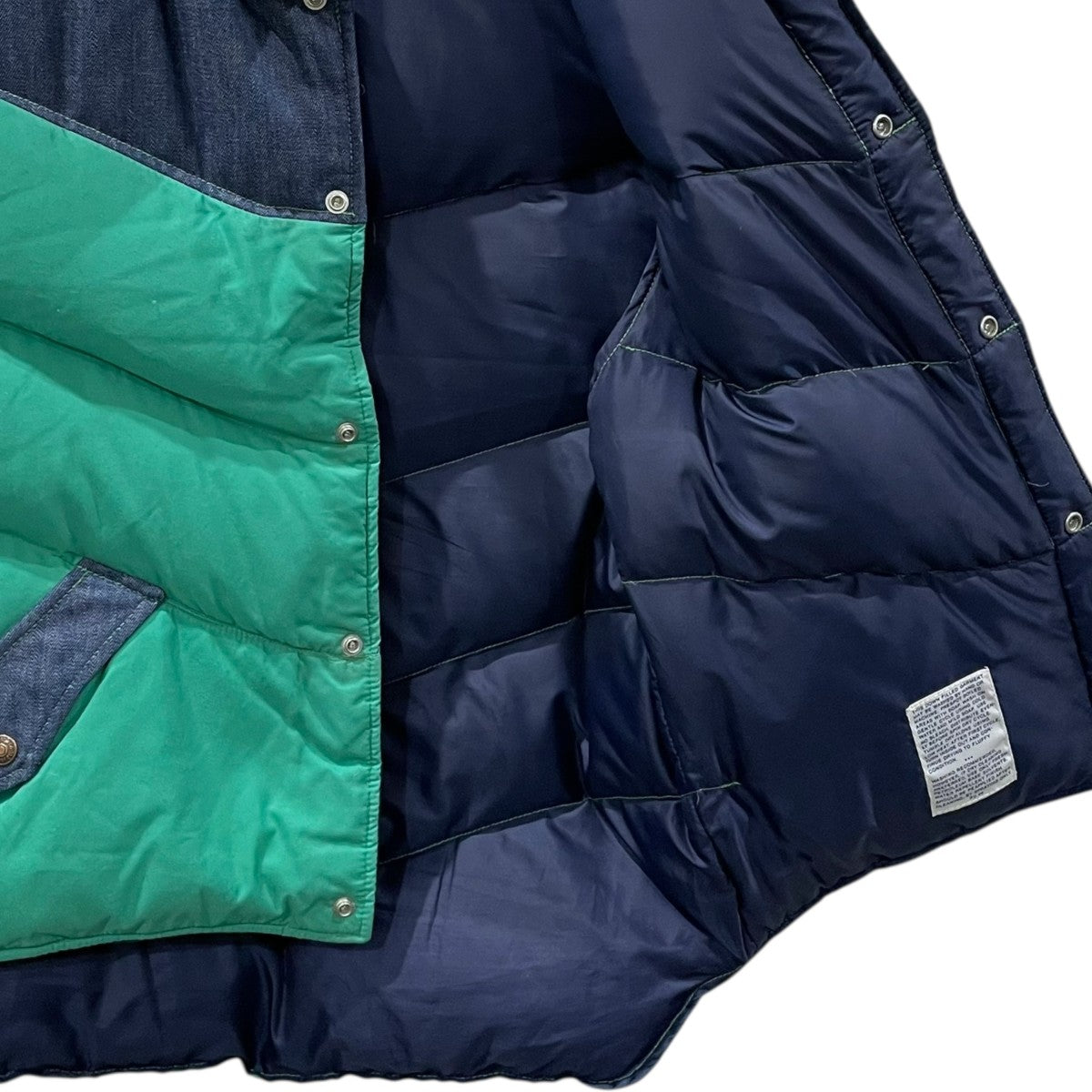 SKI LEVI'S(スキーリーバイス) 70s ダウンベスト グリーン・インディゴ