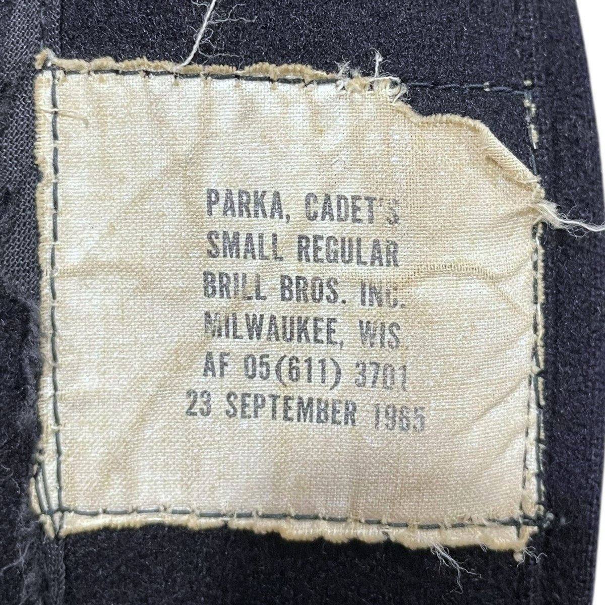 60s ジップアップフーデッドコート USAFA Cadet Coat 海軍士官学校 カデットコート